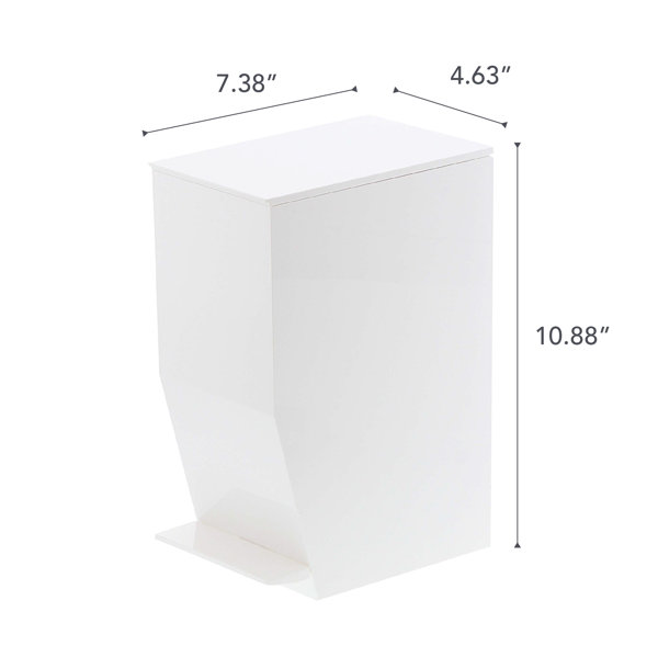 Tower Yamazaki Home Plastic 1 Gallon Step on Waste Basket